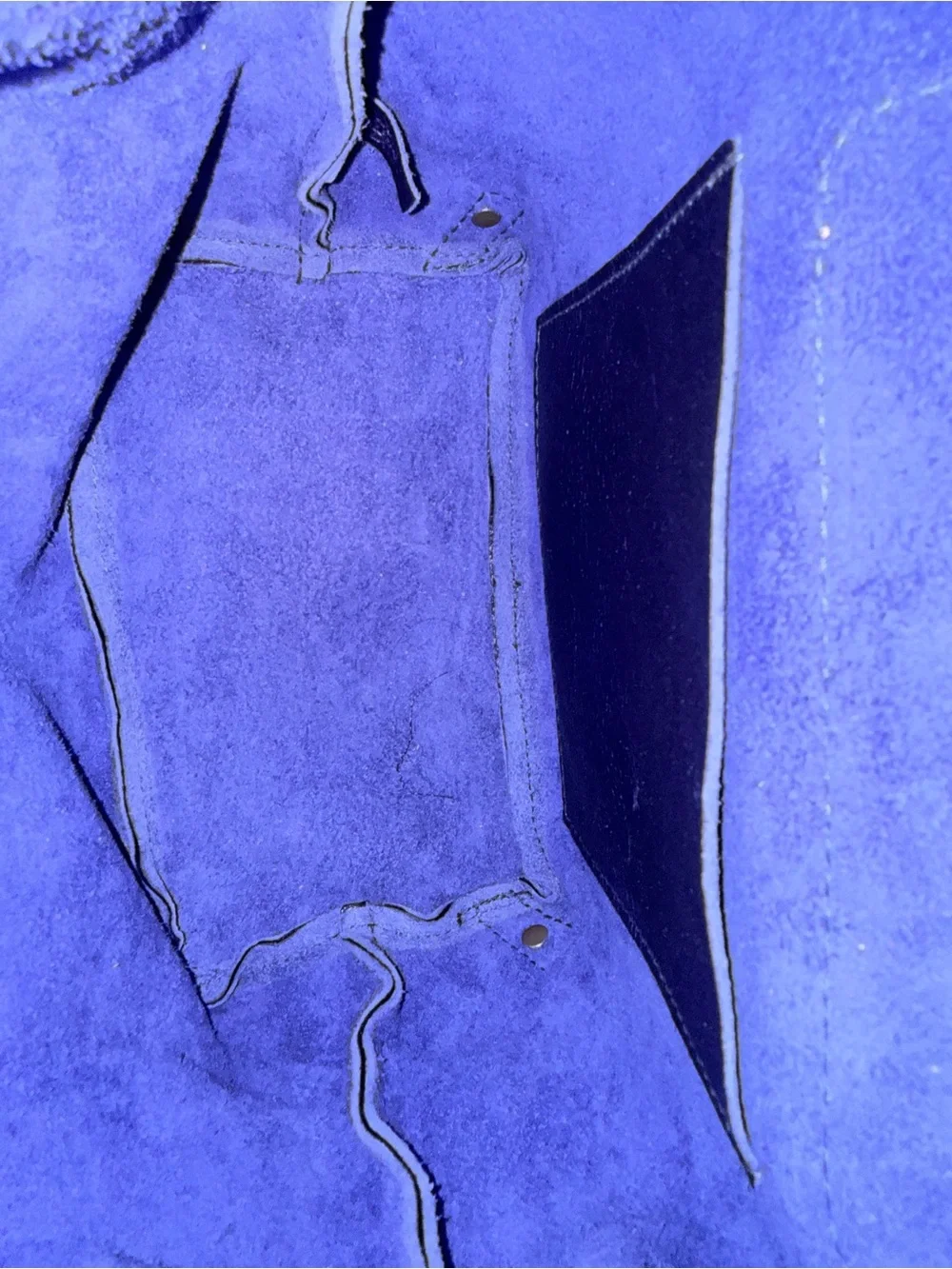 Portland Leather Bucket Backpack - Cobalt Blue